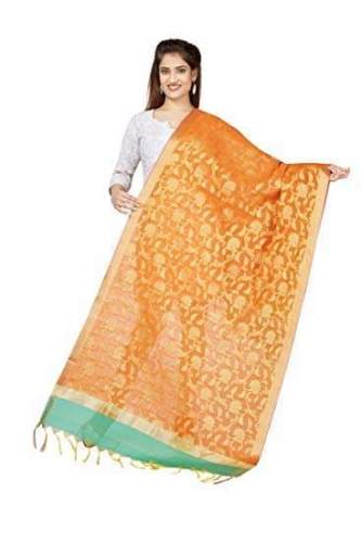 Fancy Chanderi Silk Dupatta  by Mishti Ladies Wear