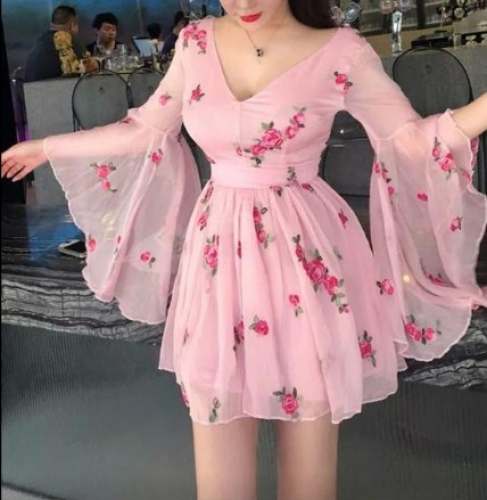 Latest floral print silk satin frock skirt style designs - YouTube-happymobile.vn