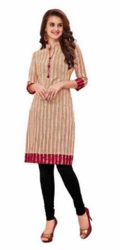 Casual Wear Cotton Straight Kurti by Riddhi Collection
