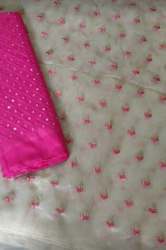 Fancy Net Embroidery Saree For Ladies