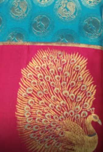Buy Peacock Pattern Saree At Wholesale Rate