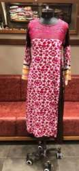 Buy Fancy Printed Cotton Long Sleeves Kurti 