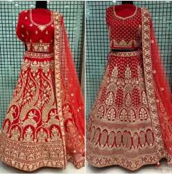 Ladies Exclusive Red Bridal Lehenga