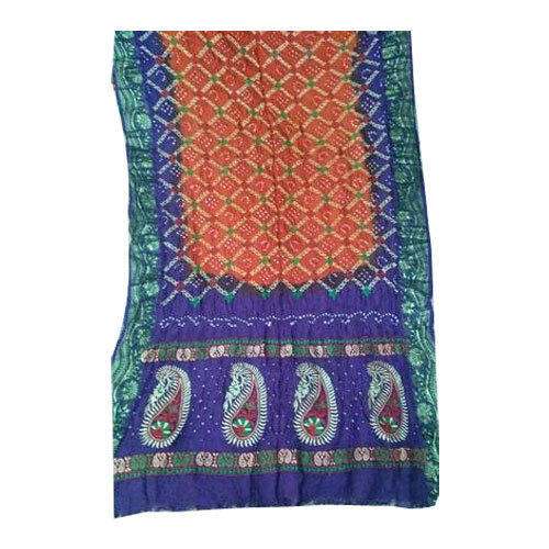 Stylish Bandhej Printed Saree  by Jhaveri Handicraft