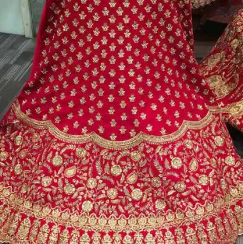 Red Embroidered Bridal Lehenga Choli by Puranmal Agarwal