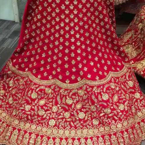 Red Embroidered Bridal Lehenga Choli by Puranmal Agarwal