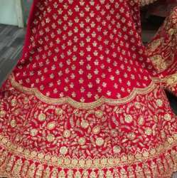 Red Embroidered Bridal Lehenga Choli
