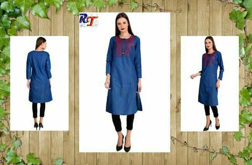 Casual Wear Denim Kurti  by Monalisha Fashion