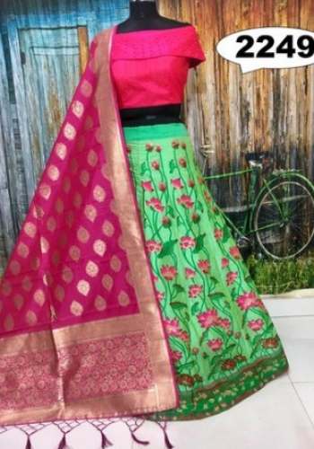Buy Banarasi Lehenga Choli For Women by New Lifestyle For Ladies