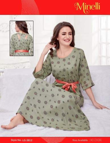 Fancy Printed Nighty For Ladies by Prestige Ladies Showroom