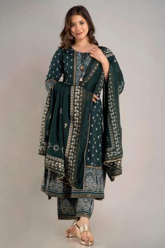 Heavy Printed Anarkali Kurti 