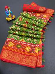 COTTON SLUB Patola Saree