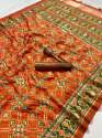 Double ikkat Patola Saree thumb 4