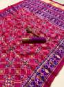 Double ikkat Patola Saree thumb 6