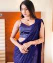 Georgette Sequence Work Saree  thumb 1