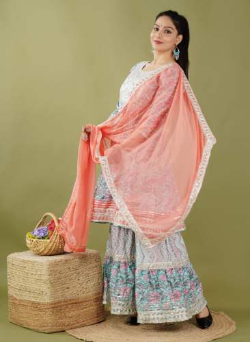 Kurti Sarara With Dupatta
