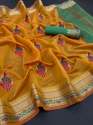  Ladies Cotton Silk Saree with Jacquard border thumb 2