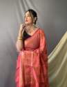 Linen Silk Saree thumb 3