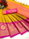 Pure Mercerised Cotton Silk Saree thumb 1