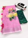 Silver Jari Patta  Saree thumb 2