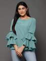 Stylish Ruffle Sleeve Top for Ladies thumb 1