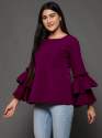 Stylish Ruffle Sleeve Top for Ladies thumb 2