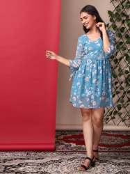 Trendy Printed Short Dress