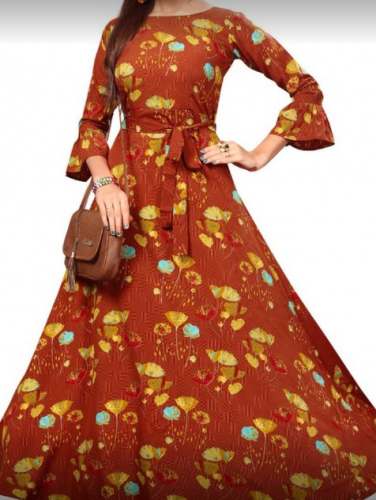 Buy Long Printed Kurti At Wholesale Price