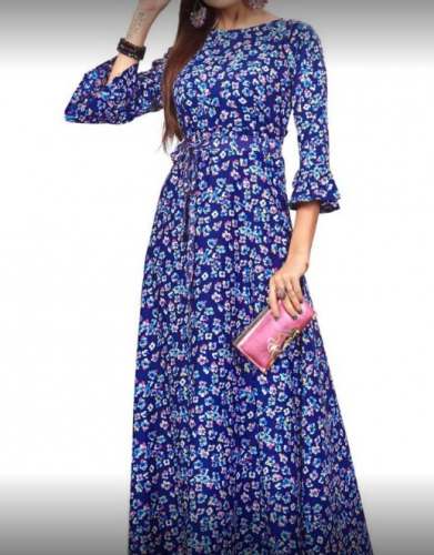 Fancy Printed Long Kurti At Wholesale Price