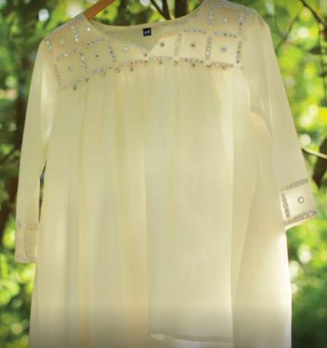 Fancy Party Wear Yellow Top For Ladies by Soch