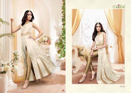 Fancy Party Wear Front Slit Anarkali Suit