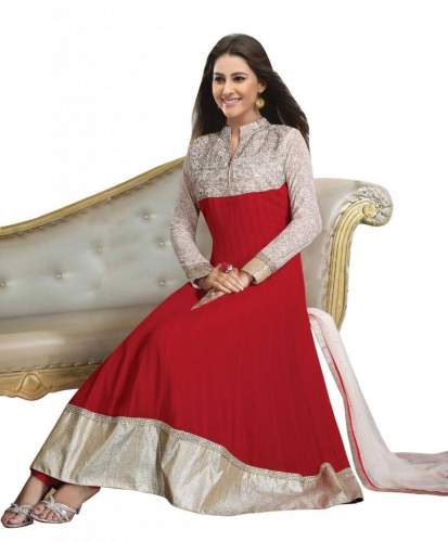 Stylish and Sober Designer Anarkali Suit  by Pankhudi