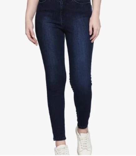 Fancy Blue Skinny Ladies Jeans by Mahaveer Dresses