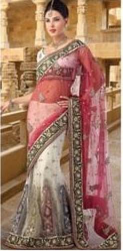 Get Fancy Embroidered Half Saree