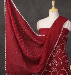 Kutch Bandhani Tie & Dye Cotton Suit Material Set