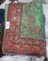 Fancy Raw Silk Saree with Embroidered Lace Border