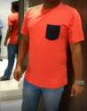 get mens orange half t shirt at wholesale rate
