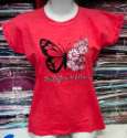 Buy fancy Red ladies butterfly t shirt 