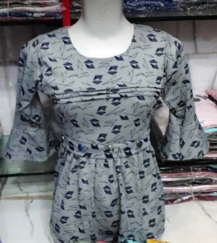 Buy Printed Grey Full Sleeve Western Top