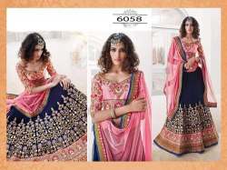 Bridal Wear Georgette Semi Stitched Lehenga 