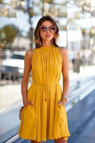 Fancy Neck Western Plain dress by Fashion For U