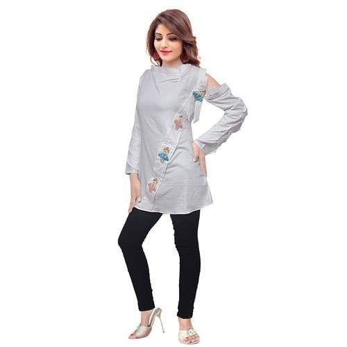 Fancy Full Sleeve Western Top  by Lisha Creations