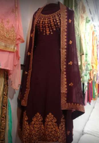Fancy embroidery dress material for ladies