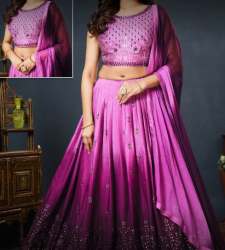 Latest Fancy shaded lehenga choli at wholesale