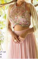 Buy Pastel Pink Lehenga Choli For Ladies
