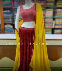 Buy Red And Lehenga Choli For Ladies