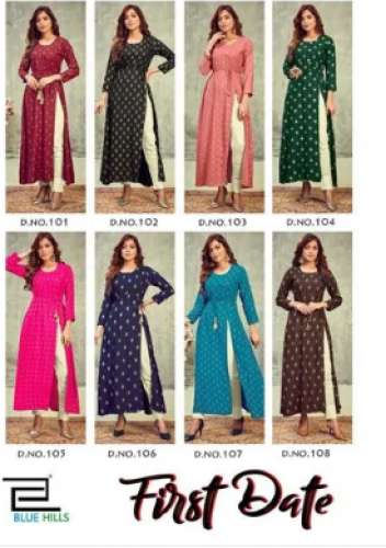 Rayon Front Slit Kurti