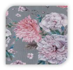 Pleated digital print knitted