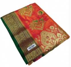 Banarasi Satin Silk Hand Work Saree