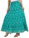 women cotton printed skirts (green) thumb 2